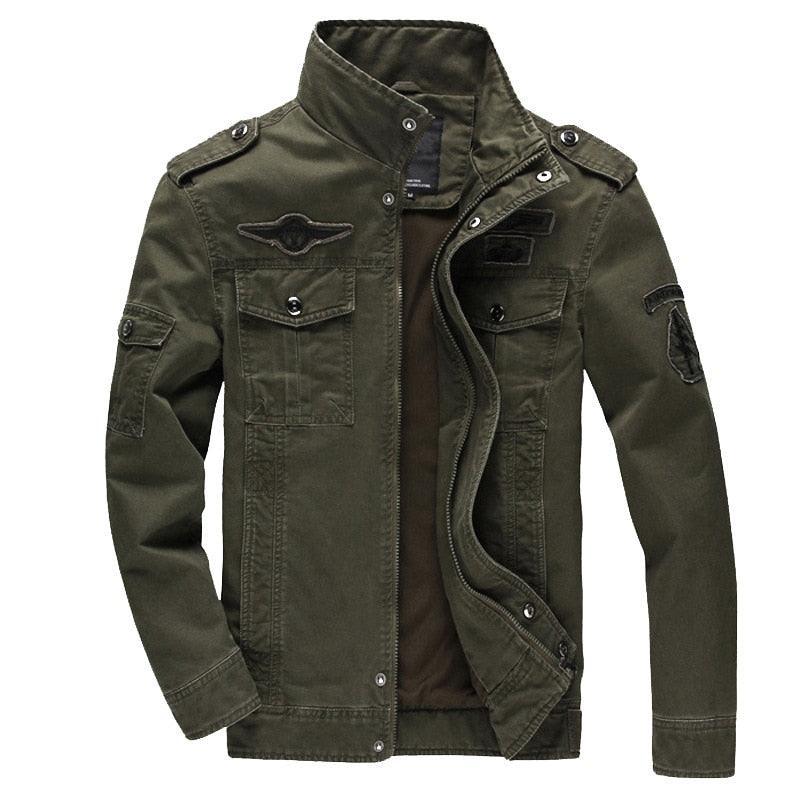 Jaqueta Masculina Jeans Inspirada no Exército Americano - Warmjeans / Jaqueta Tática Para Você Que Ama o Estilo Militar!