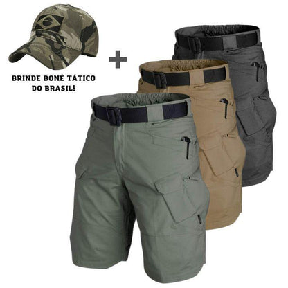 Kit 3 Bermudas Táticas Aníbal / + Boné Tático do Brasil de Brinde!