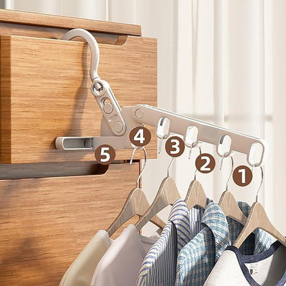 Kit com 4 Porta Cabides Móveis Modern Lar™ / Um Item Indispensável na Mala de Qualquer Viajante!!