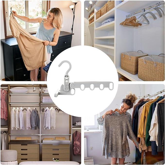Kit com 4 Porta Cabides Móveis Modern Lar™ / Um Item Indispensável na Mala de Qualquer Viajante!!