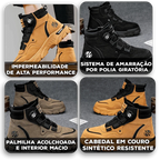 Bota VulcanFit™ Impermeável com Sistema de Amarração por Polia / Encare os Desafios com Conforto e Força!