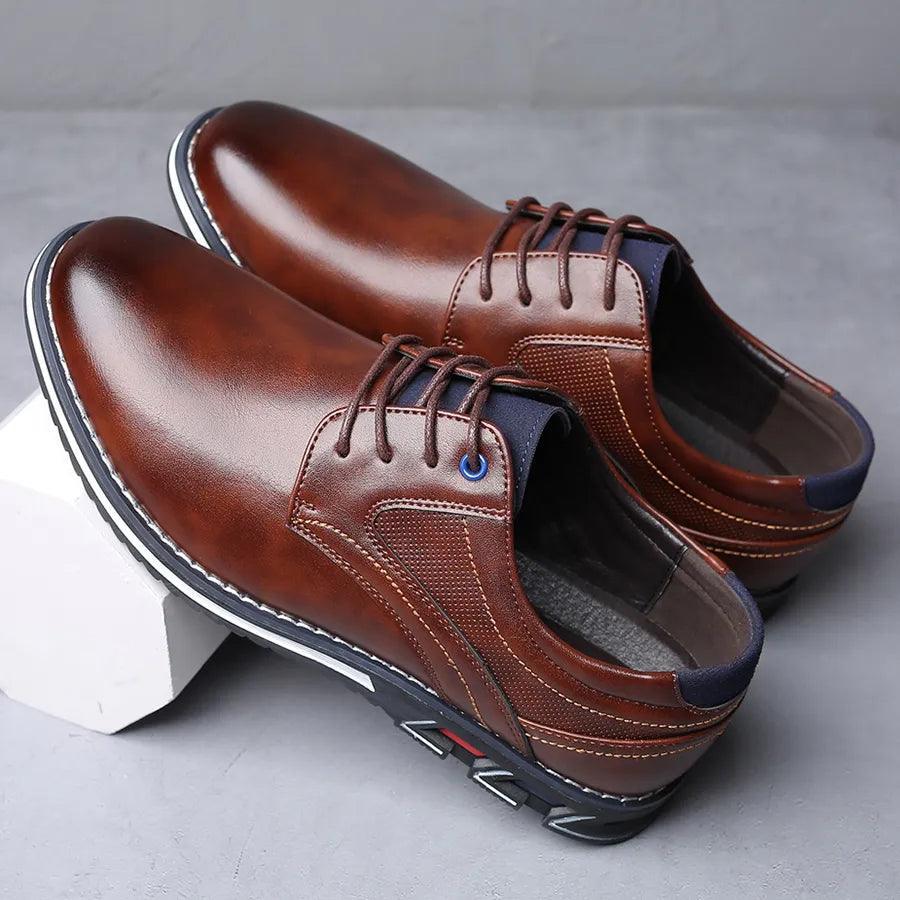 Sapato Masculino em Couro PU - Save Men  / Estilo e Conforto Unidos em Um só Sapato!