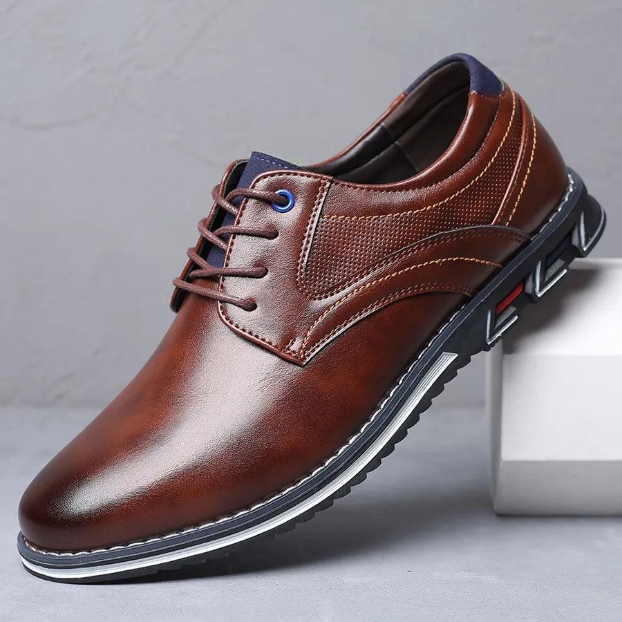 Sapato Masculino em Couro PU - Save Men  / Estilo e Conforto Unidos em Um só Sapato!