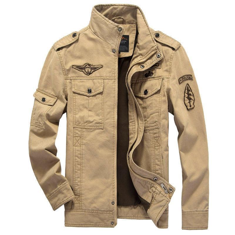 Jaqueta Masculina Jeans Inspirada no Exército Americano - Warmjeans / Jaqueta Tática Para Você Que Ama o Estilo Militar!
