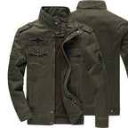 Jaqueta Masculina Jeans Inspirada no Exército Americano - Warmjeans / Jaqueta Tática Para Você Que Ama o Estilo Militar!