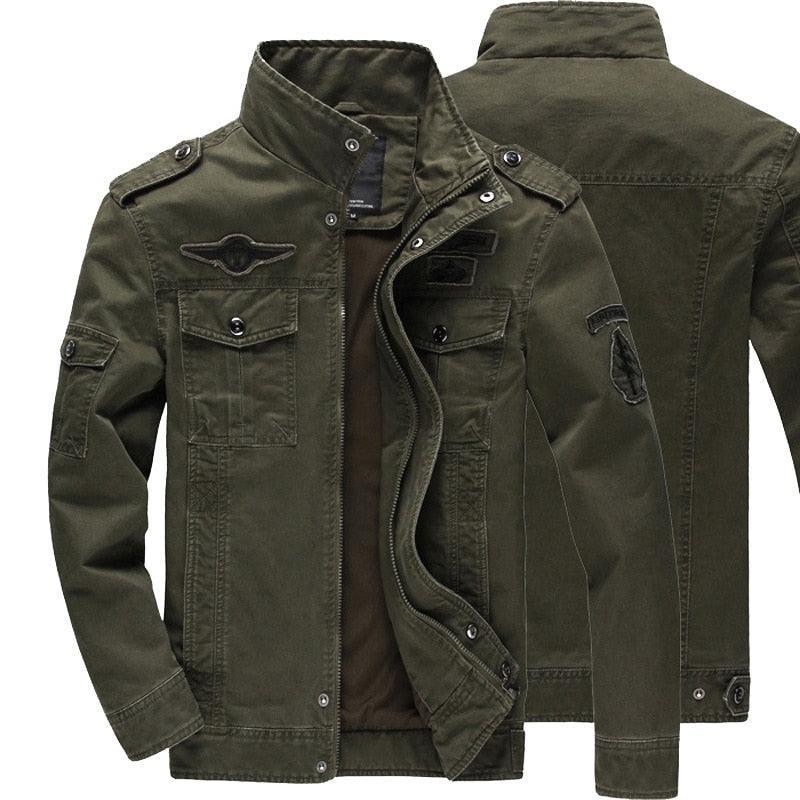 Jaqueta Masculina Jeans Inspirada no Exército Americano - Warmjeans / Jaqueta Tática Para Você Que Ama o Estilo Militar!