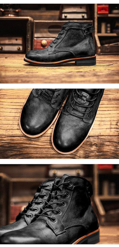 Bota Masculina em Couro Artesanal- ClassicMen / O Estilo do Homem Clássio Unidos em uma única  Bota!!!