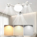 Lâmpada Ventilador de Teto Modern Lar™ com 4 Hélices e Controle Remoto / Ventilação Eficiente e Iluminação Elegante para Qualquer Ambiente!