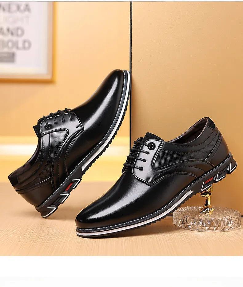 Sapato Masculino em Couro PU - Save Men  / Estilo e Conforto Unidos em Um só Sapato!