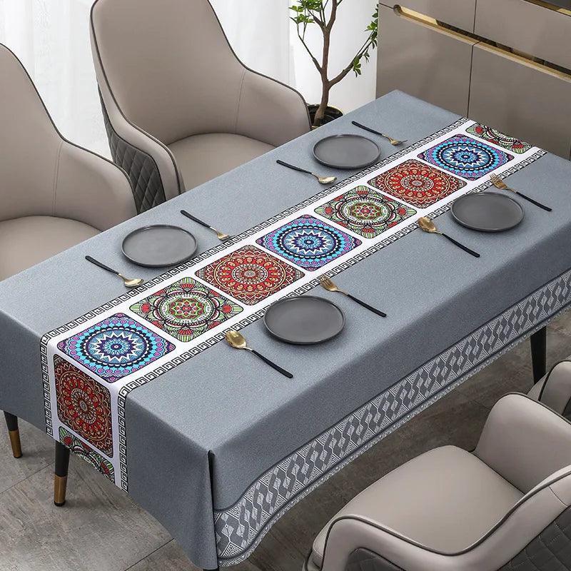 Toalha de Mesa Califórnia™ Decor / Beleza e Proteção Impermeável para o seu Lar!