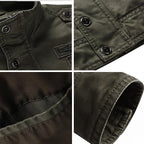 Jaqueta Masculina Jeans Inspirada no Exército Americano - Warmjeans / Jaqueta Tática Para Você Que Ama o Estilo Militar!