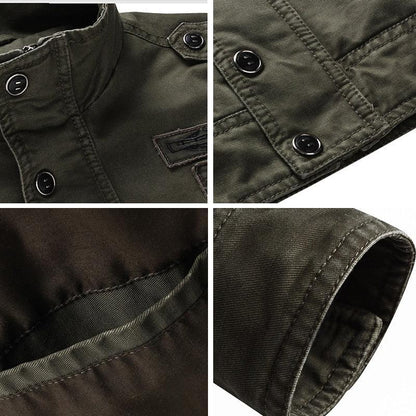 Jaqueta Masculina Jeans Inspirada no Exército Americano - Warmjeans / Jaqueta Tática Para Você Que Ama o Estilo Militar!