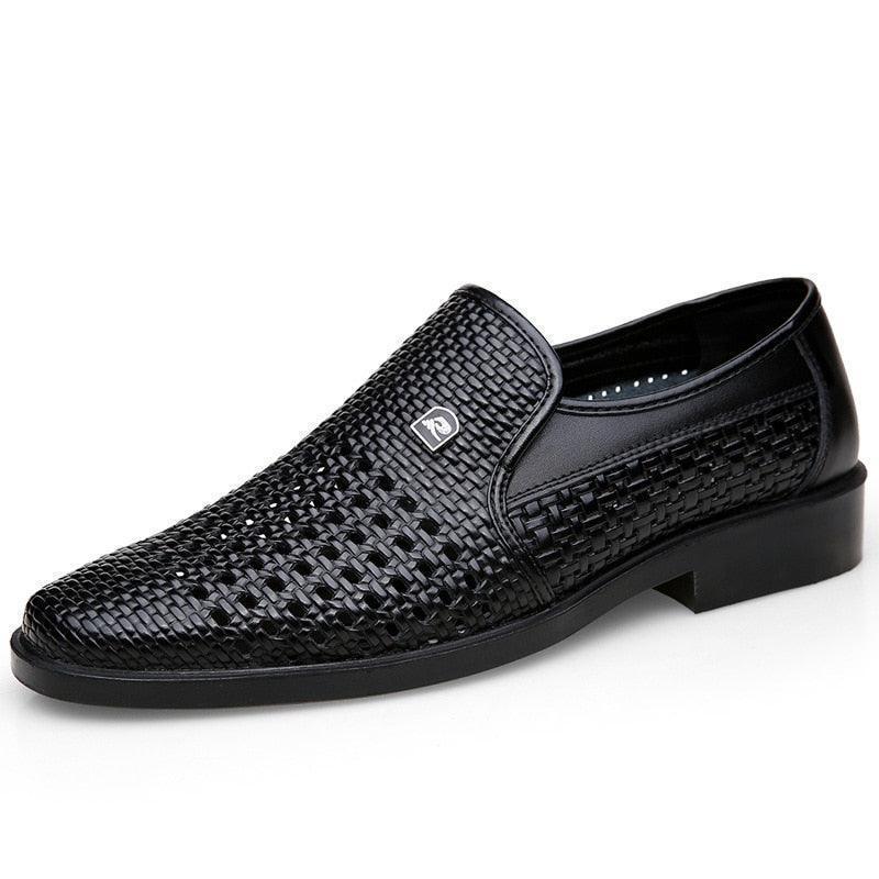 Sapato Social Imperium™ em Couro Texturizado Estilo Pele de Cobra  / Luxo e Conforto para Homens de Sucesso!