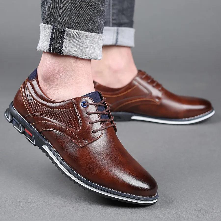 Sapato Masculino em Couro PU - Save Men  / Estilo e Conforto Unidos em Um só Sapato!