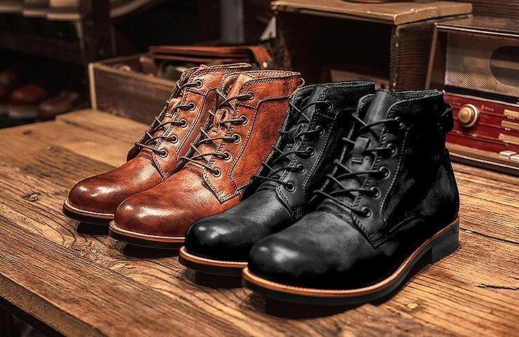 Bota Masculina em Couro Artesanal- ClassicMen / O Estilo do Homem Clássio Unidos em uma única  Bota!!!