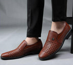 Sapato Social Imperium™ em Couro Texturizado Estilo Pele de Cobra  / Luxo e Conforto para Homens de Sucesso!