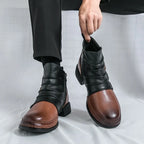 Bota Dallas™ em Couro Premium com Fivela Lateral Ajustável
