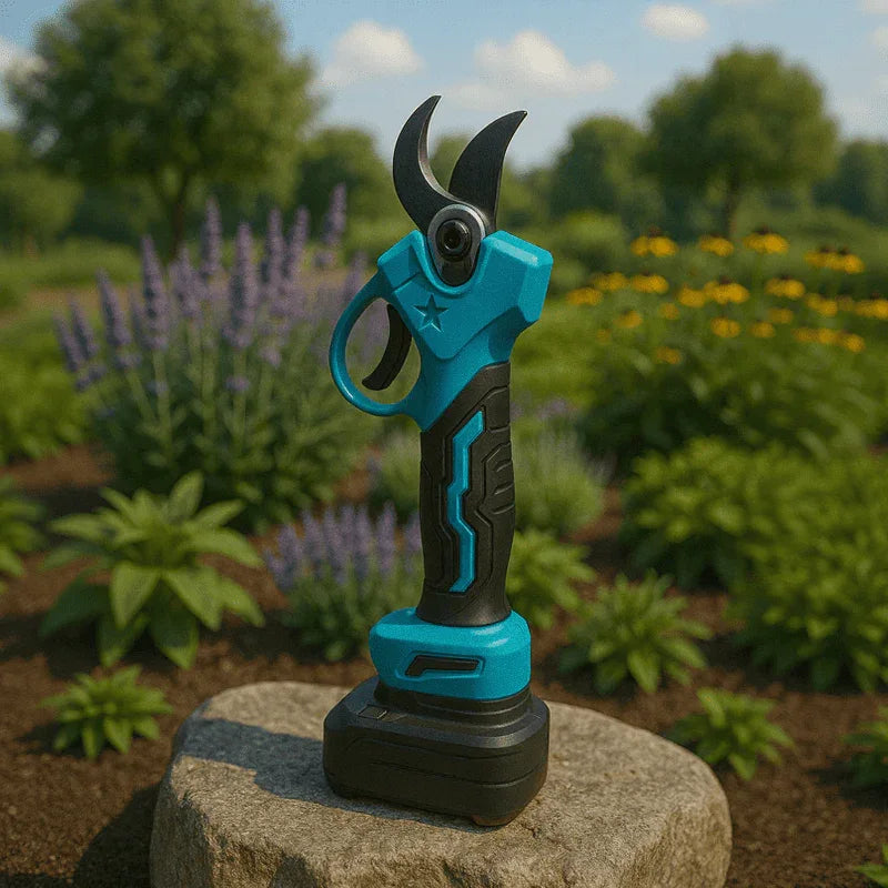 Tesoura de Poda Modern Lar™ com Lâmina SK5 e Motor Elétrico / Design Ergonômico para Cortes Limpos e Rápidos no Seu Jardim!