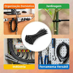 Kit de Enforca-Gato em Nylon Industrial Modern Lar™ – Pacote Econômico de Alta Fixação