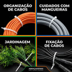 Kit de Enforca-Gato em Nylon Industrial Modern Lar™ – Pacote Econômico de Alta Fixação