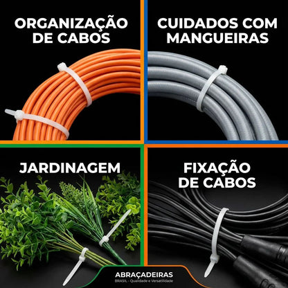 Kit de Enforca-Gato em Nylon Industrial Modern Lar™ – Pacote Econômico de Alta Fixação