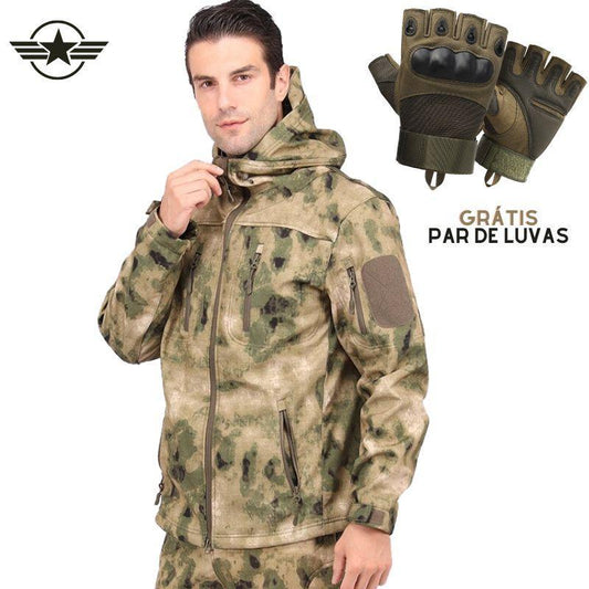 Promoção: Jaqueta Tática UZI Survival + Luvas táticas The Rock Grátis
